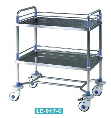 Stainless steel double-layer instrument vehicle