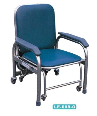 不锈钢革面带护手陪护椅